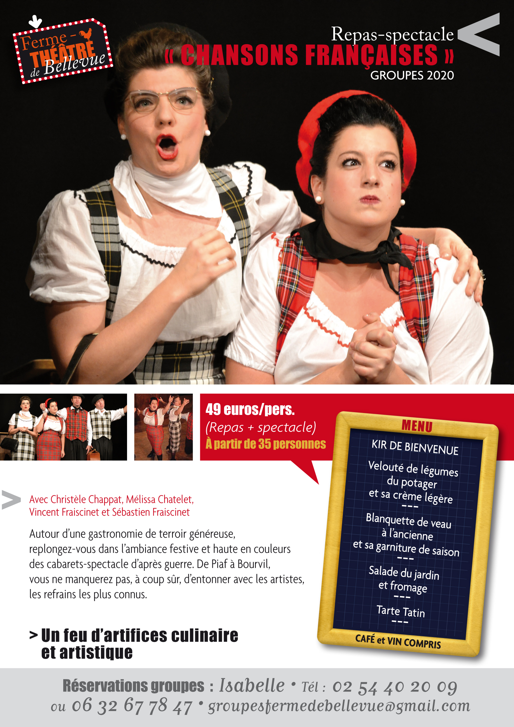 Repas-Spectacle « Chansons Françaises »